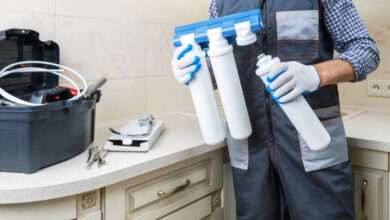 تركيب شمعات فلتر 3 مراحل