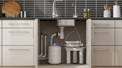 تركيب الفلتر تحت الحوض