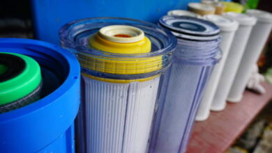 تركيب قارورة الفلتر